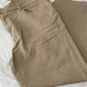 STITECHE & RIVETS STYLE JEANS TAN SIZE 38X 32